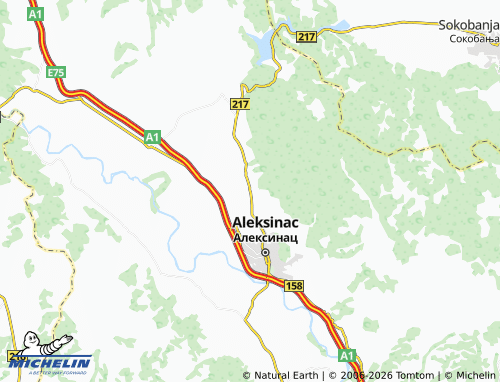Mapa MICHELIN Kraljevo - ViaMichelin