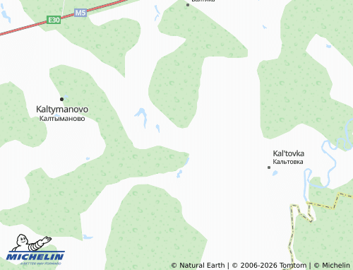 MICHELIN-Landkarte Pushkinskoye - ViaMichelin