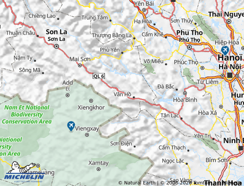 MICHELIN-Landkarte Mộc Châu - ViaMichelin