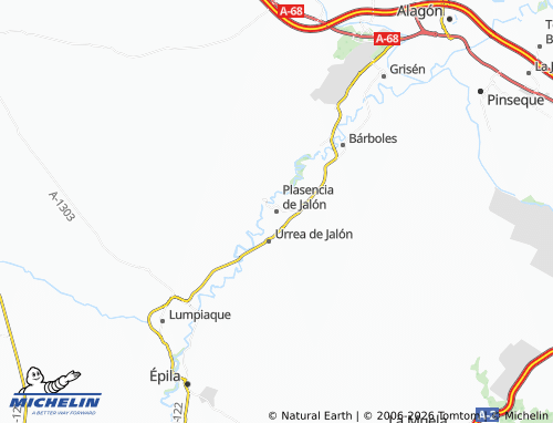 Mappa MICHELIN Plasencia de Jalón - ViaMichelin