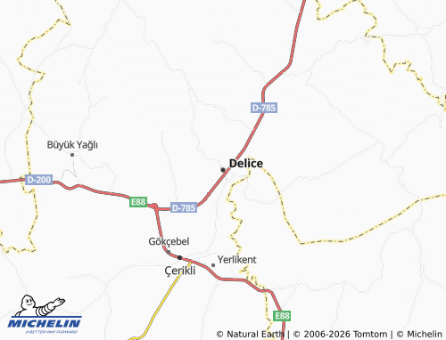 MICHELIN Delice map - ViaMichelin
