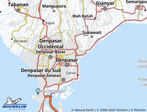 MICHELIN Kesiman Petilan map - ViaMichelin