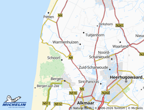 Mapa MICHELIN Schoorldam - ViaMichelin
