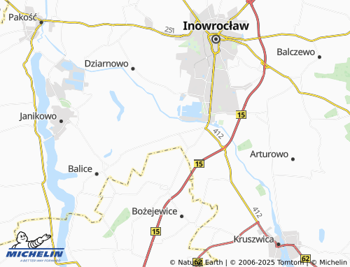 MICHELIN Krusza Zamkowa map - ViaMichelin
