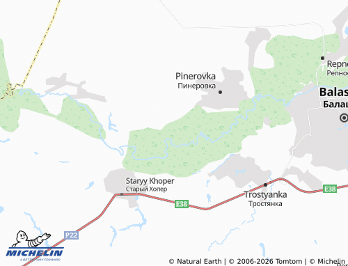 MICHELIN-Landkarte Nikol'yevka - ViaMichelin
