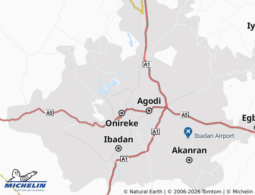 MICHELIN Aiyetoro map - ViaMichelin