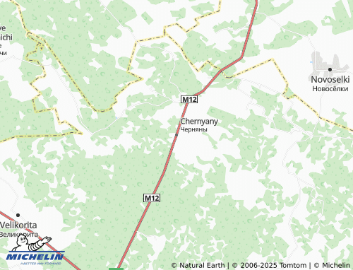 MICHELIN Chernyany map - ViaMichelin