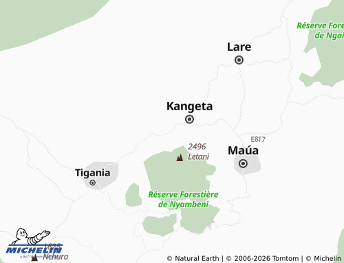 MICHELIN Ngia map - ViaMichelin