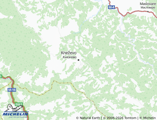 MICHELIN Kneževo map - ViaMichelin