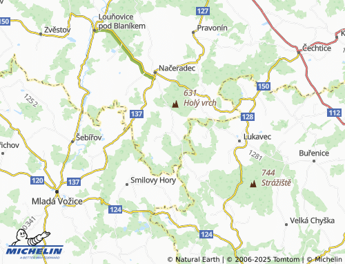 Mappa MICHELIN Slavětín - ViaMichelin