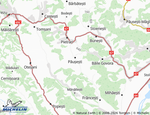 Mapa MICHELIN Păușești - ViaMichelin
