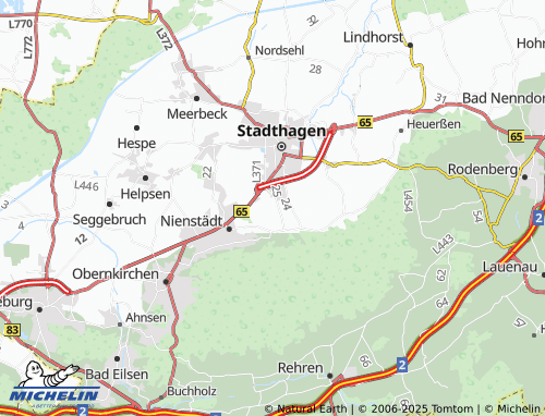 MICHELIN Ehlen map - ViaMichelin