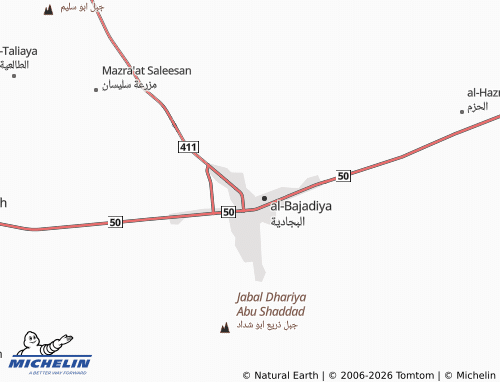 MICHELIN-Landkarte al-Qaseemah - ViaMichelin