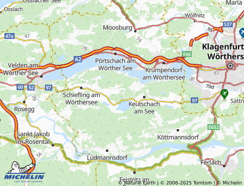 MICHELIN-Landkarte Sankt Margarethen - ViaMichelin
