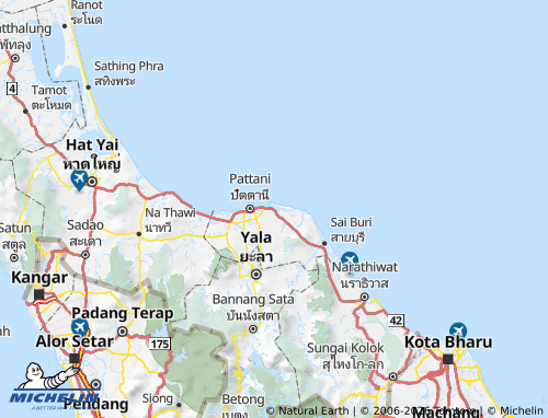 Mapa MICHELIN Amphoe Yaring - ViaMichelin