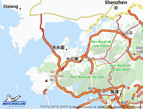 MICHELIN Wang Chau map - ViaMichelin
