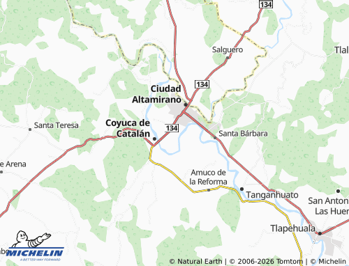 Mappa MICHELIN Tierra Blanca - ViaMichelin