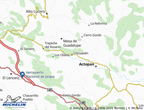 Mappa MICHELIN Chicuasén - ViaMichelin