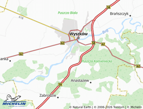 Mapa MICHELIN Drogoszewo - ViaMichelin