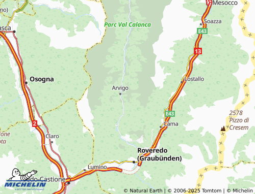 Mapa MICHELIN Mezzana - ViaMichelin