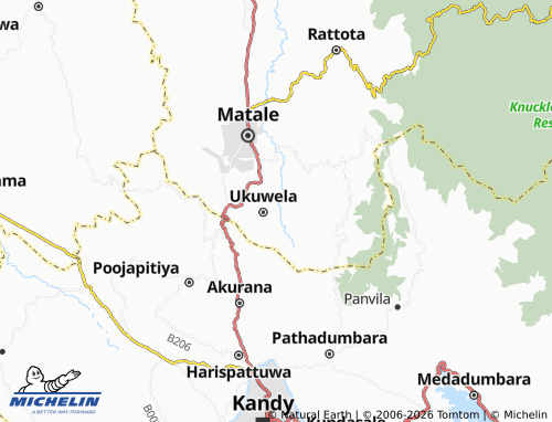 Mappa MICHELIN Paragahawela - ViaMichelin