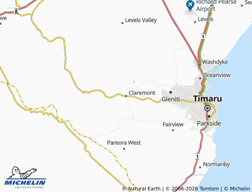 Mapa MICHELIN Claremont - ViaMichelin