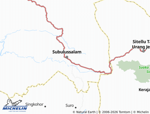 MICHELIN Penanggalan Timur map - ViaMichelin