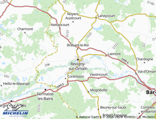 MICHELIN Revigny-sur-Ornain map - ViaMichelin