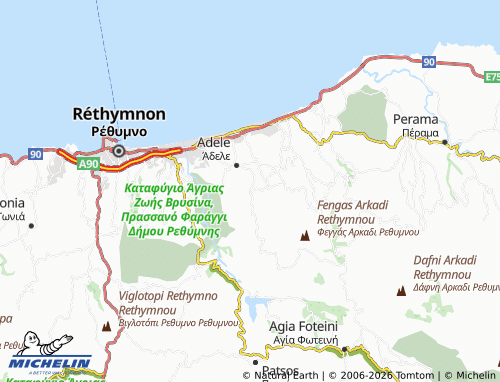 MICHELIN Agia Triada map - ViaMichelin