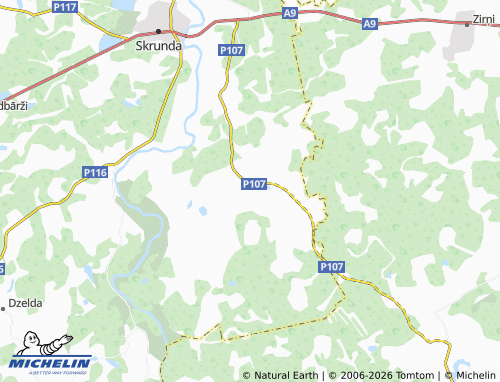 Mapa MICHELIN Jaunmuiža. - ViaMichelin