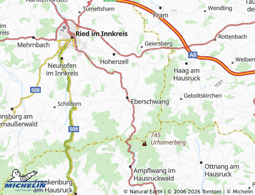 MICHELIN Eberschwang map - ViaMichelin