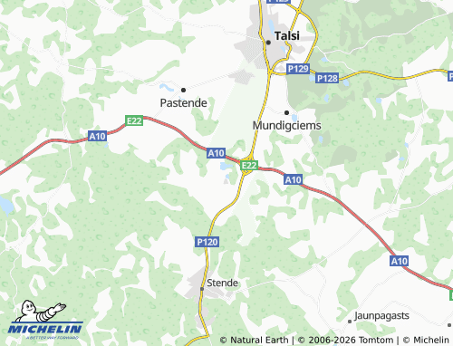 Mapa MICHELIN Dižstende - ViaMichelin