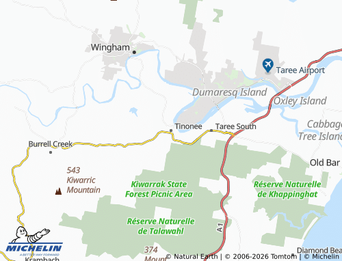 Mapa MICHELIN Tinonee - ViaMichelin