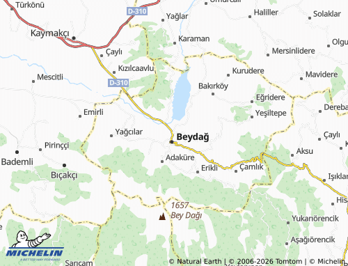 MICHELIN Aktepe map - ViaMichelin