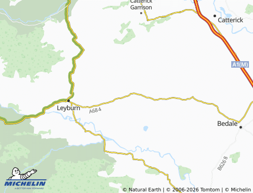 Carte MICHELIN Constable Burton - ViaMichelin
