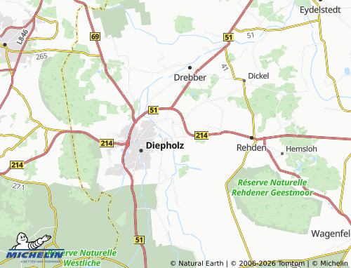 MICHELIN Sankt-Hülfer map - ViaMichelin