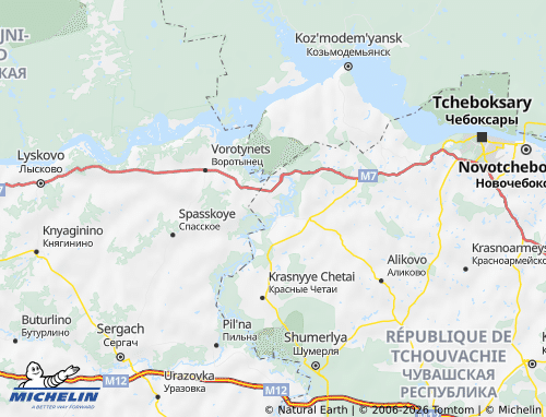 MICHELIN-Landkarte Jadrinski Rajon - ViaMichelin
