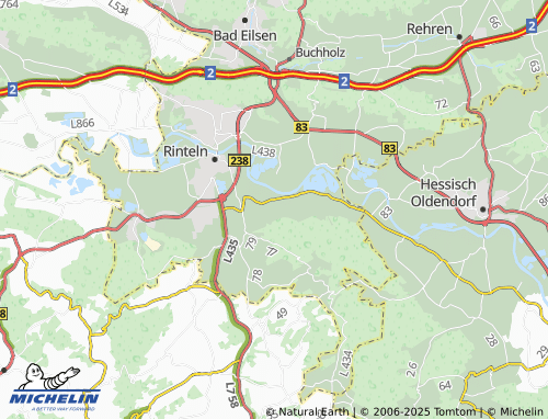 MICHELIN Strücken map - ViaMichelin