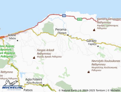 MICHELIN Vergiana map - ViaMichelin