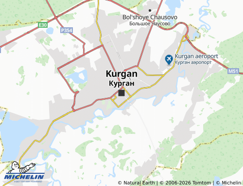 MICHELIN-Landkarte Kurgan - ViaMichelin