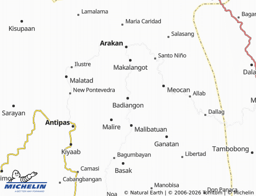 MICHELIN Badiangon map - ViaMichelin