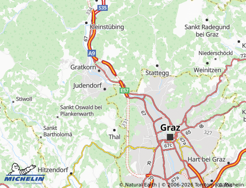 Carte MICHELIN Graz-Raach - ViaMichelin
