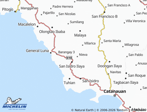 MICHELIN San Nicolas map - ViaMichelin