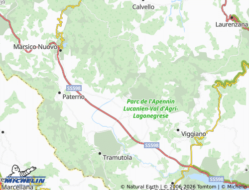 Mappa MICHELIN Marsicovetere - ViaMichelin