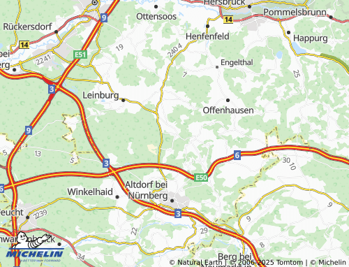 Kaart MICHELIN Weißenbrunn - ViaMichelin