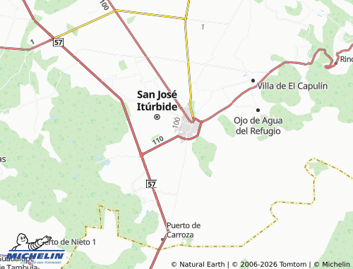 Mappa MICHELIN Purísima de La Huerta - ViaMichelin