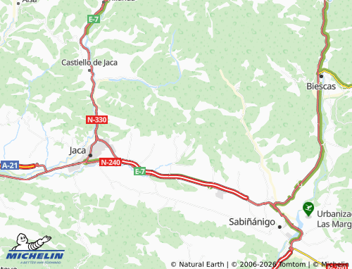 Mappa MICHELIN Badaguás - ViaMichelin