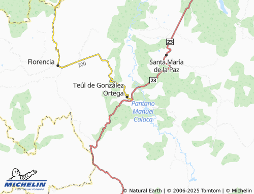 MICHELIN-Landkarte Teul de Gonzalez Ortega - ViaMichelin