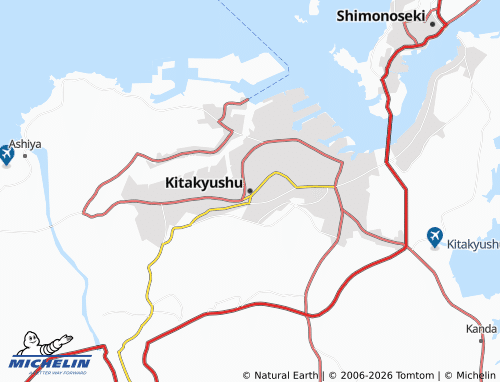 Mapa MICHELIN Kitakyushu - ViaMichelin