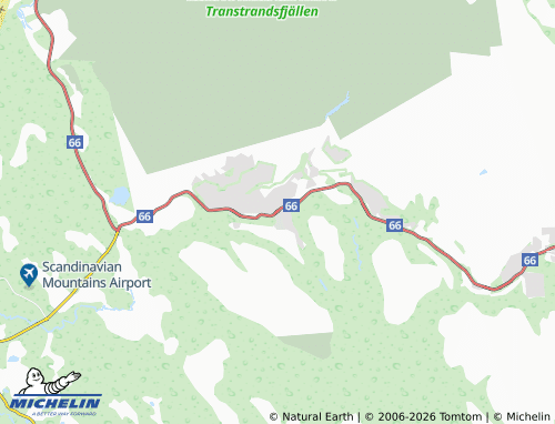 MICHELIN Tandådalen map - ViaMichelin